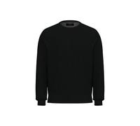 Strickpullover FYNCH-HATTON, Herren, Gr. M, navy, Strick, Obermaterial: 100% Baumwolle, unifarben, regular fit taillenbedeckt, Rundhals, Rippbündchen, Pullover Strickpullover, mit Rippbündchen (226972