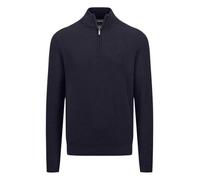 FYNCH-HATTON Strickpullover aus Baumwolle mit Troyer-Kragen Navy/XL