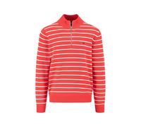 Fynch Hatton Striped Halbzippullover XL Poppy Red