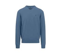 FYNCH-HATTON Strickpullover aus Baumwolle mit V-Ausschnitt Cloud Blue/XXL
