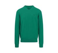 FYNCH-HATTON Herren Feinstrickpullover mit V-Ausschnitt, Grass Green, XXL