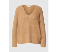 Fynch-Hatton Strickpullover mit Woll-Anteil in Camel, Größe XL