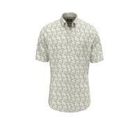 Kurzarmhemd FYNCH-HATTON, Herren, Gr. XXL, N-Gr, bunt (pale gelb), Web, Obermaterial: 100% Baumwolle, bedruckt, gemustert, regular fit normal, gerader Abschluss, Hemden, mit All-Over Print (32954803-X
