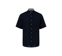 Fynch-Hatton Casual Fit Leinenhemd navy, Einfarbig