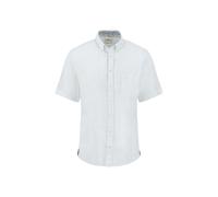 Fynch-Hatton Hemd Summer Linen B.D. Kurzarm Leinen-Baumwoll-Mix mit Brusttasche Weiß M