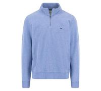 FYNCH-HATTON Sweatshirt aus Baumwolle mit Zip-Kragen Crystal Blue/XL