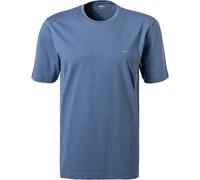 Fynch-Hatton T-Shirt Herren Slim Fit Kurzarm Rundhals Baumwolle blau, 4XL