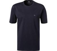 Fynch-Hatton T-Shirt Herren Slim Fit Kurzarm Rundhals Baumwolle blau, M