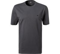 Fynch-Hatton T-Shirt Herren Slim Fit Kurzarm Rundhals Baumwolle grau, L