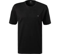 T-Shirt FYNCH-HATTON, Herren, Gr. S (48/50), schwarz, Jersey, Obermaterial: 100% Baumwolle, unifarben, bestickt, casual, normal hüftbedeckend, Rundhals, Langarm, Shirts, mit Rundhals und Logo-Stickere