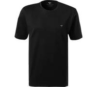 Fynch-Hatton T-Shirt Herren Slim Fit Kurzarm Rundhals Baumwolle schwarz, XXL