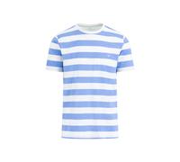FYNCH-HATTON - T-Shirt, slub, stripe crystal blue - Gr. - M