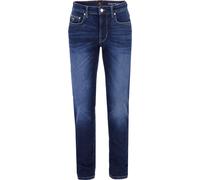 Fynch-Hatton Tapered Fit Jeans dunkelblau, Einfarbig