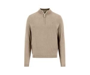 FYNCH-HATTON Troyer aus Baumwoll-Kaschmir-Mix mit Reißverschluss Light Taupe/XL