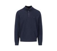 Fynch-Hatton - Buttoned Troyer, Cotton Wool navy - Gr. - XXL