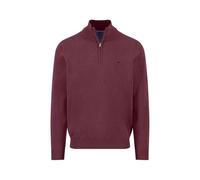 Fynch-Hatton Casual Fit Troyer rot, Einfarbig