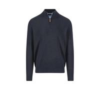 FYNCH-HATTON Troyer aus Baumwolle mit Strukturmuster und Reißverschluss Navy/XL