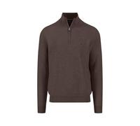 Fynch-Hatton Casual Fit Troyer braun, Einfarbig