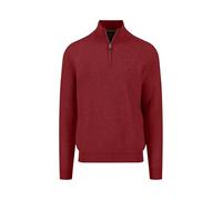 FYNCH-HATTON Troyer aus Baumwolle mit Strukturstrick Garnet red/S