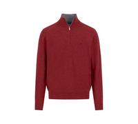 Fynch-Hatton Casual Fit Troyer rot, Einfarbig