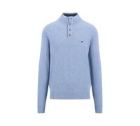 FYNCH-HATTON Troyer aus Wollmix mit Knopfleiste und Stehkragen Cloud Blue/XXL