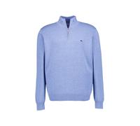 Fynch-Hatton Casual Fit Troyer Crystal Blue, Einfarbig