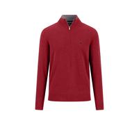 Fynch-Hatton Halbzippullover Troyer-Zip Merino Cashmere Brick Größe L