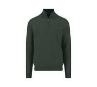 Fynch-Hatton Casual Fit Troyer grün, Einfarbig