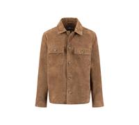 FYNCH-HATTON - Velours Overshirt elephant grey - Gr. - M