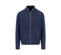 Fynch-Hatton Cardigan Herren Regular Fit Alpaka-Wolle blau, XL