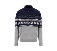 FYNCH-HATTON - Zip Troyer, Fair Is, Lambswool*RWS navy - Gr. - 3XL