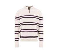 FYNCH-HATTON - Zip Troyer, Supersoft, Striped new offwhite - Gr. - M