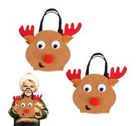 Fyrdyn Weihnachts Überraschungstüten | 2 Stück Party-Gastgeschenk-,Saisonale Goodie Tasche - für Schule Zuhause Büro Party Kinder Weihnachtsferien Süßigkeiten Schokolade Snack