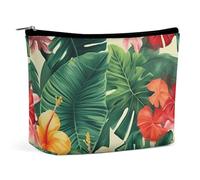 FZMTLDS Make-up-Tasche für Damen, Kosmetiktasche, Hojas Tropicales Y Flores, Kulturbeutel, Make-up-Organizer, Make-up-Tasche mit Reißverschluss, Stil, Einheitsgröße, Stil:, Einheitsgröße