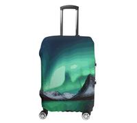 FZMVSQH Aurora Borealis Gepäckabdeckung, Reisekofferabdeckungen für Gepäck, elastische Handgepäckabdeckungen für Koffer, TSA-zugelassen, waschbar, Gepäckhüllenschutz, passend für 45,7 - 81,3 cm, Stil