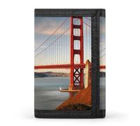 FZQVSGW Pomeranians Puppies And Point Trifold Wallet Coin Purse With 8 Card Slots Credit Card Holder Divided Billfold Wallet, Golden Gate Bridge, Einheitsgröße, Modern