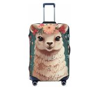 FZQVSLCM Alpaka-Reisegepäck-Abdeckung, elastisch, waschbar, kratzfest, dick, passend für 45,7 - 81,3 cm (18 - 32 Zoll), Schwarz , M