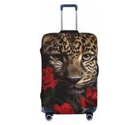 FZQVSLCM Reisegepäck-Abdeckung, elastisch, waschbar, kratzfest, dick, passend für 45,7 - 81,3 cm (18 - 32 Zoll), Schwarz , L