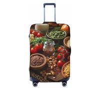 FZQVSLCM Reisegepäck-Abdeckung, elastisch, waschbar, kratzfest, dick, passend für 45,7 - 81,3 cm (18 - 32 Zoll), Schwarz , S