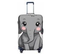 FZQVSLCM Reisegepäck-Abdeckung, elastisch, waschbar, kratzfest, dick, passend für 45,7 - 81,3 cm, Grau, Schwarz , XL