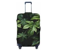 FZQVSLCM Reisegepäck-Abdeckung, elastisch, waschbar, kratzfest, dick, passend für 45,7 - 81,3 cm, Grün, Schwarz , M