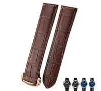 FZXCG 21 mm 20 mm 22 mm Rindsleder-Uhrenarmband für Omega Seamaster 300 Speedmaster-Uhrenarmbänder