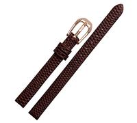 FZXCG Lizard Print Cowhide Leder Uhrenband für Damen Ersatz Watch White Red Ultra-Thin Strap 6 8 10 12 14 16mm Kostenlose Lieferung, 16mm, Azetat, Kein Edelstein