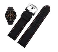 FZXCG Silikon-Armband für Herren, 20 mm, 22 mm, 24 m, für MIDO Citizen Omega Sport, Gummi-Ersatzarmband, Rot, Blau, Orange, Weiß, weiches Armband, 22mm, Azetat, Kein Edelstein