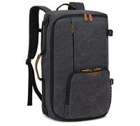 G-FAVOR 40L Reiserucksack Handgepäck Rucksack Groß Herren Damen, Canvas Laptop Rucksack für 15,6-17,3 Zoll Notebook Weekender für Reisen Arbeit Freizeit Schule Trekking Wandern