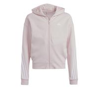 Adidas MÃ€dchen Future Icons 3-Streifen Kapuzenjacke Sweatjacke rosa-weiÃ 140