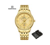 (G-GGG-BOX)NAVIFORCE Marke Männer Luxus Quarzuhr Wasserdicht Paar Armbanduhr Edelstahl Leuchtend