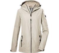 Funktionsjacke "GS 71 WMN JCKT", Damen, Gr. 48, beige (ecru), Oberstoff: 100% Polyester, Futter: 100% Polyester (recycelt), G.I.G.A. DX BY KILLTEC, sportlich, Jacken, Damenjacke: wasserdicht, winddich