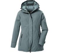 Funktionsjacke "GW 23 WMN JCKT", Damen, Gr. 44, blau (graublau), Oberstoff: 88% Polyester, 12% Baumwolle, Futter: 100% Polyester (recycelt), Wattierung: 100% Polyester, G.I.G.A. DX BY KILLTEC, sportli