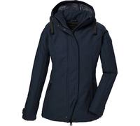 G.I.G.A. DX Damen Softshelljacke/Outdoorjcake mit abzippbarer Kapuze GW 23 WMN SFTSHLL JCKT, dunkelnavy, 42, 42211-000
